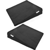 2x stuks zitcomfort/houding kussens voor thuis/werk 37 cm - Auto-accessoires