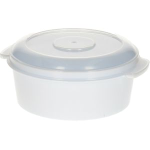 Plastic Forte Magnetronschaal - 500 ml - wit/transparant - kunststof - BPA vrij