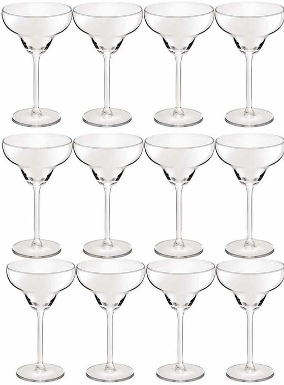 Cocktailglazen - 16x - transparant - 300 ml - Margarita - glas- glazen - Cocktailglazen