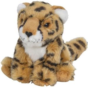 Pluche kleine cheetah/jachtluipaard knuffel van 15 cm - Knuffeldier