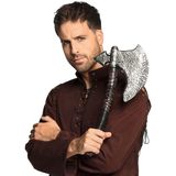 Grote hakbijl - plastic - 46 cm - Halloween/ridders verkleed wapens accessoires - Verkleedattributen