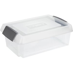 Sunware - opslagbox - 30 liter transparant - 59 x 39 x 17 cm - extra hoge deksel