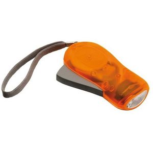 10x Oranje knijp zaklampen LED 10,5 cm - Zaklampen