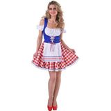 Tiroler jurkje rood/wit/blauw - Carnavalsjurken