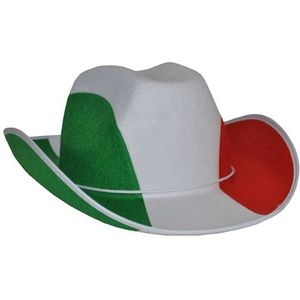 Cowboyhoed supporters Italie - Verkleedhoofddeksels