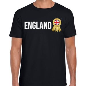 Verkleed T-shirt voor heren - England - zwart - voetbal supporter - themafeest - UK - Feestshirts
