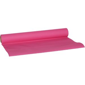 Cosy &amp; Trendy Tafelloper - papier - fuchsia roze - 480 x 40 cm - Feesttafelkleden