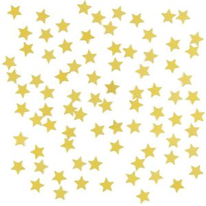Decoratie gouden sterretjes confetti zakje - Confetti
