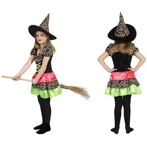 Gekleurde Heksen jurk voor meisjes - Carnavalsjurken