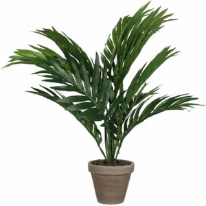 Mica Decorations Areca Palm Kunstplant in Bloempot Stan - H45 x Ø60 cm - Groen