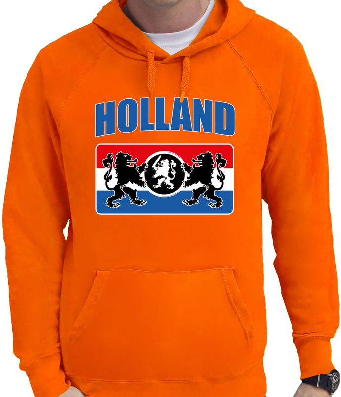 Oranje hoodie Holland / Nederland supporter Holland met een Nederlands  wapen EK/ WK voor heren - Feesttruien (hoodies) | € 25 bij Primodo.nl |  beslist.nl