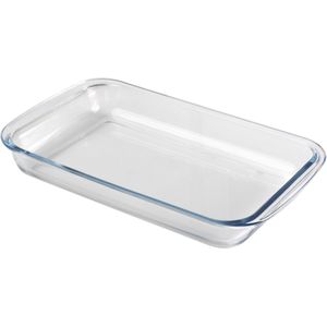 Chef Traiteur Ovenschaal van borosilicaat glas - rechthoek - 3 Liter - 39 x 23 x 5 cm