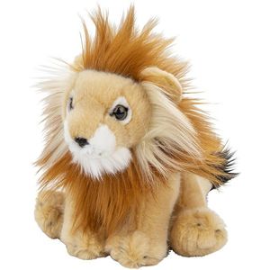 Pluche kleine leeuw knuffel van 18 cm - Dieren speelgoed knuffels cadeau - Leeuwen Knuffeldieren