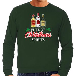 Foute drank humor Kersttrui Kerst sweater groen voor heren - kerst truien