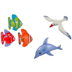 3 stuks opblaasbare zeedieren type 3 - Opblaasfiguren