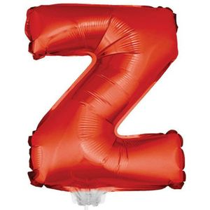Opblaasbare letter ballon Z rood 41 cm - Ballonnen