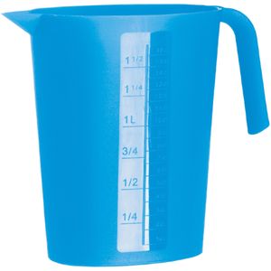 Juypal Schenkkan/waterkan - blauw - 1,75 liter - kunststof -L22 x H20 cm