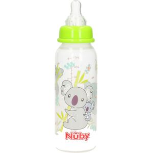 Melkfles voor babies groen 240 ml - Baby drinkflessen