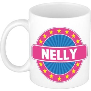 Nelly naam koffie mok / beker 300 ml  - namen mokken