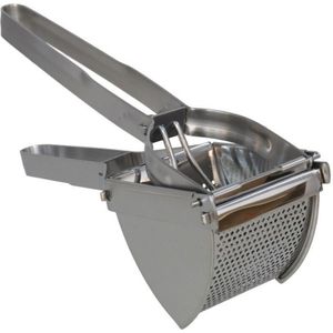 Aardappelpers / puree pers - RVS - zilver - 29 cm - Fijne structuur - vaatwasser bestendig - Aardappelpersen