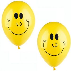 Smiley ballonnen 10 stuks - Party feestartikelen emoticons - Ballonnen