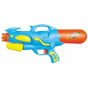 Waterpistool/waterpistolen blauw/oranje 50 cm - Waterpistolen