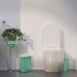 Spirella Pedaalemmer Venice - salie groen - 5 liter - metaal - L21 x H30 cm - soft-close - toilet/badkamer