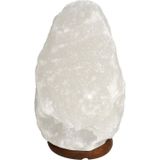 Himalaya zoutsteen wit ledlamp/zoutlamp 25 cm - Verlichting