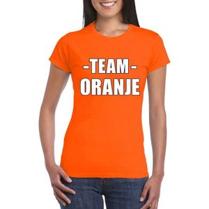 Team shirt oranje dames voor bedrijfsuitje - Sportshirts
