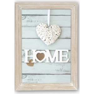 Houten fotolijst vintage lichte white wash geschikt voor een foto van 10 x 15 cm - Fotolijsten