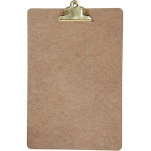 Clipboard/klembord/memobord voor documenten - hardboard - A4 formaat - met stevige klem - Klemborden