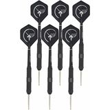 4x Set van 3 dartpijlen Core Plus Black Brass 24 grams - Dartpijlen