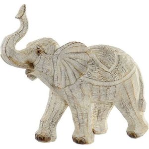 Decoratieve figuren DKD Home Decor Hars Olifant (27 x 12 x 24.5 cm)