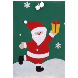 Cadeauzak - kerstman - groen - H97 cm - zak voor cadeautjes - cadeauverpakking kerst