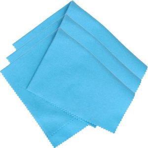 Set van 3x stuks anti condens doekje blauw 23 cm voor autoramen - Auto-accessoires