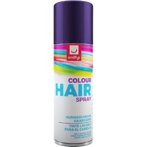 Carnaval haarverf - paars - spuitbus - 125 ml - haarspray - Kleurhaarspray