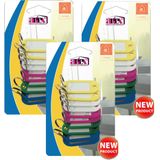 Artex Sleutellabels/sleutelhangers - 30x - multi kleuren - kunststof