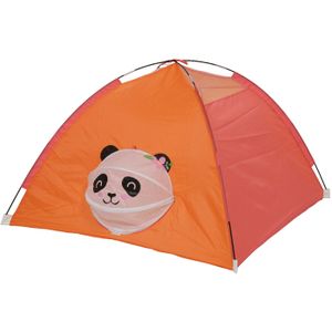 Decoris Speeltent voor kinderen panda thema - polyester - oranje - 120 x H80 cm