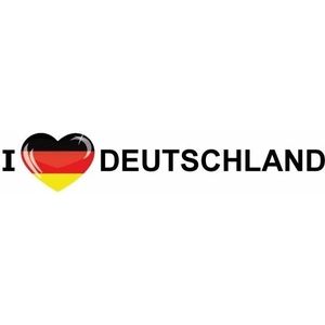 Fan sticker Deutschland van papier - Feeststickers