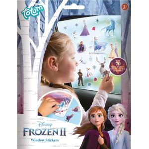 Disney Frozen auto raamstickers - 70 stuks - voor kinderen  - Raamstickers