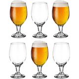 Glasmark Bierglazen - 12x - op voet - 360 ml - glas - speciaal bier