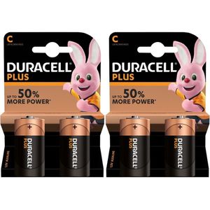 Duracell C Plus Batterij 1.5 V - Alkaline - 4 Stuks