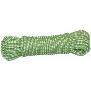 AMIG Paracord touw - 10 meter - D4mm - 100kg - PP/PE - lichtgroen/wit - Touw