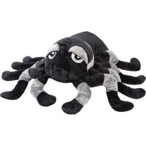 Suki gifts Pluche knuffel spin - tarantula - zwart/grijs - 82 cm - speelgoed - XXL-size