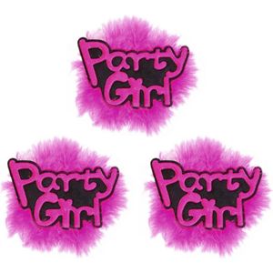 6x stuks vrijgezellenfeest pins Party Girl - buttons