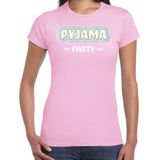 Verkleed T-shirt voor dames - pyjama party - roze - carnaval - foute party - Feestshirts