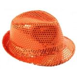 Koningsdag/Sport verkleed set compleet - hoedje en bretels - oranje - heren/dames - Verkleedattributen