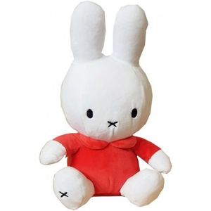 Pluche Wit Nijntje Knuffel met Oranje Pakje 25 cm - Nijntje Knuffels - Speelgoed Voor Baby/Kinderen