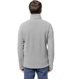 Fleece trui - lichtgrijs - warme sweater - voor heren - polyester - Truien