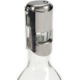 Kinvara Champagne flessenstopper/afsluiter - 2x - RVS - 3,5 x 6 x 5,5 cm - Cava - Prosecco